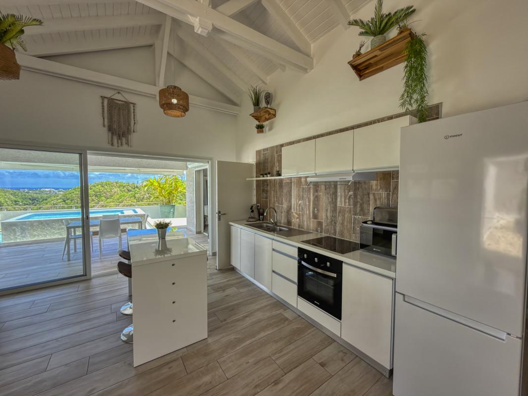 17.Location villa 2 chambres piscine vue mer Le Gosier Guadeloupe